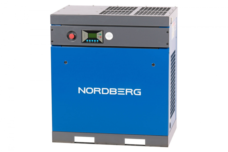 Компрессор винтовой, 11кВт, 10Бар, 1550л/мин, IP23, без ресивера NORDBERG NCB15