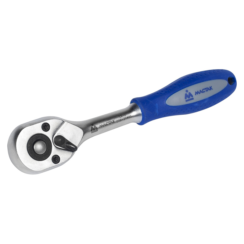 MACTAK Трещотка 1/4" 45 зубцов, флажковая с кнопкой  010-21405H