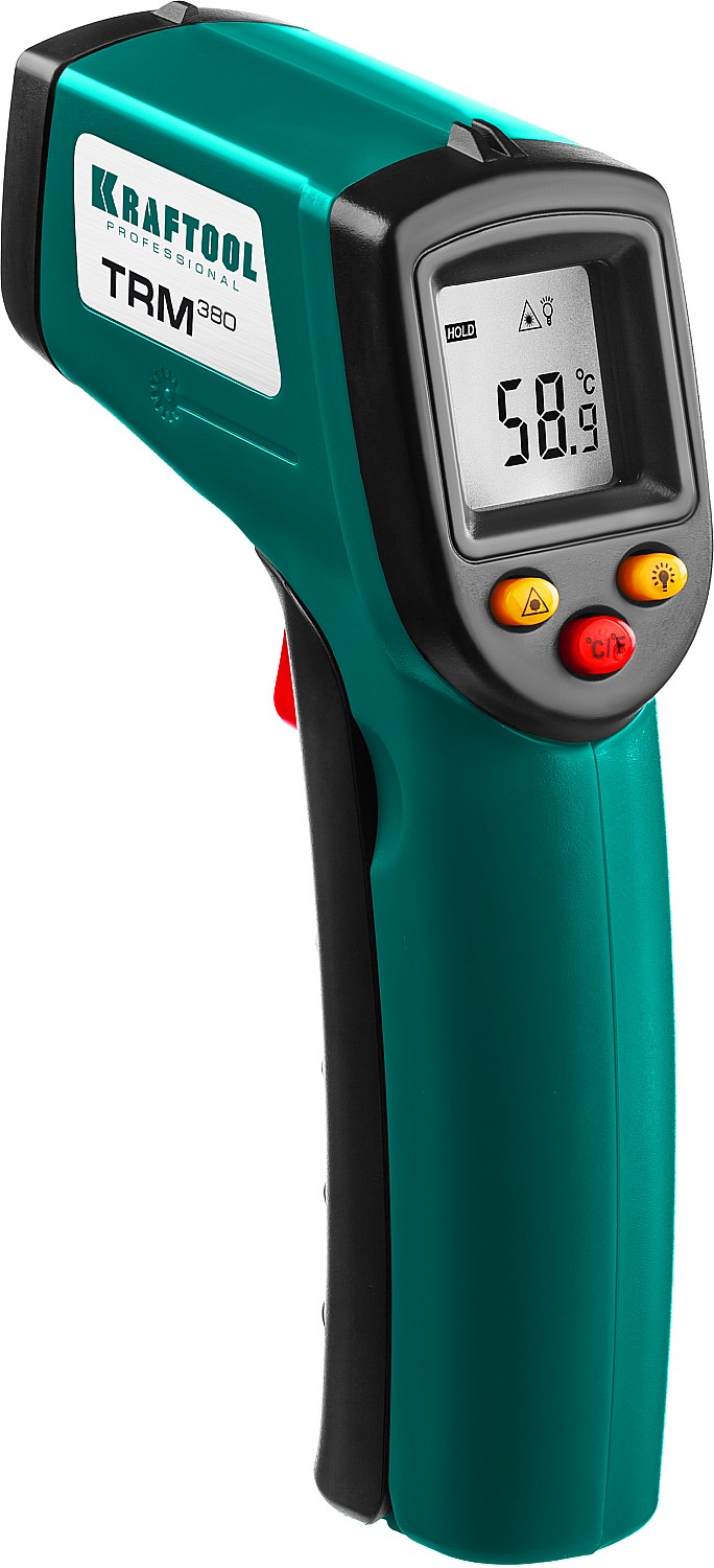 Пирометр инфракрасный TRM-380, -50°С +380°С KRAFTOOL 45707-380