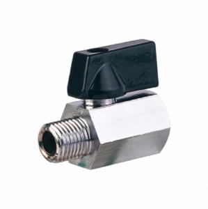 Кран шаровой Pegas переходник резьба внутренняя и наружная 1/4" FXM