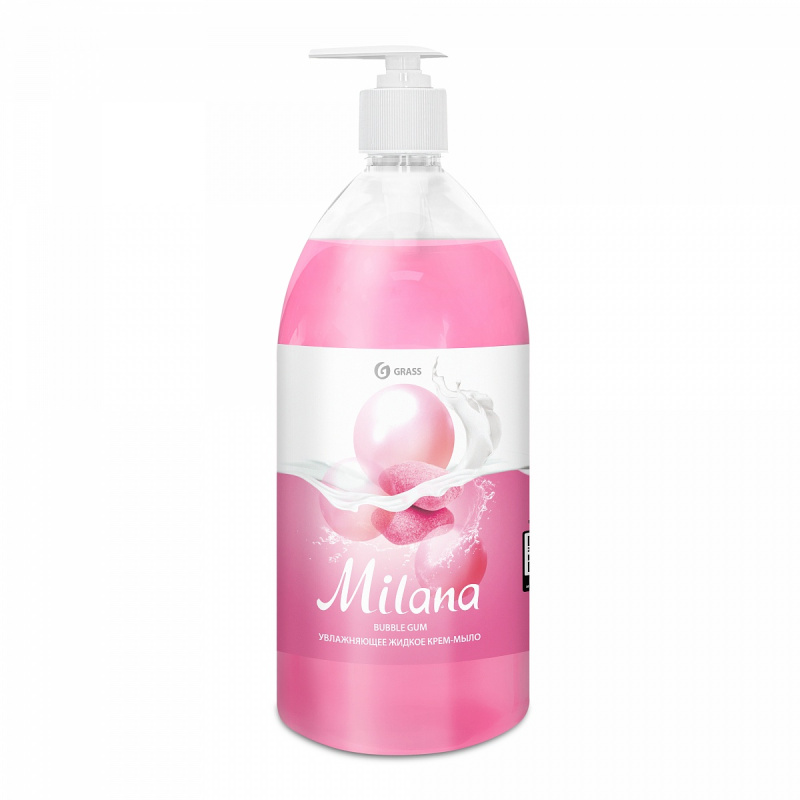 Крем-мыло жидкое увлажняющее "Milana fruit bubbles" (флакон 1000мл)