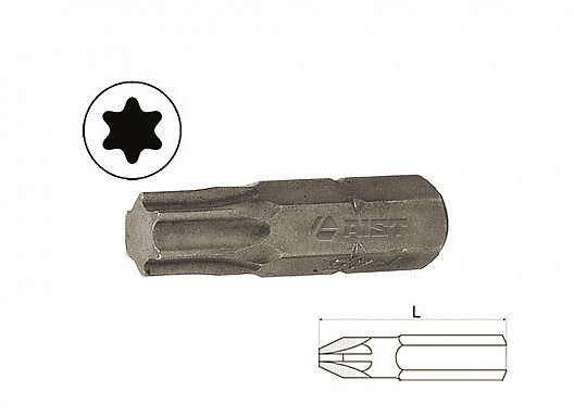Бит TORX T30 10мм, L=30мм, S2, (упаковка 10 шт) AIST 1323030T