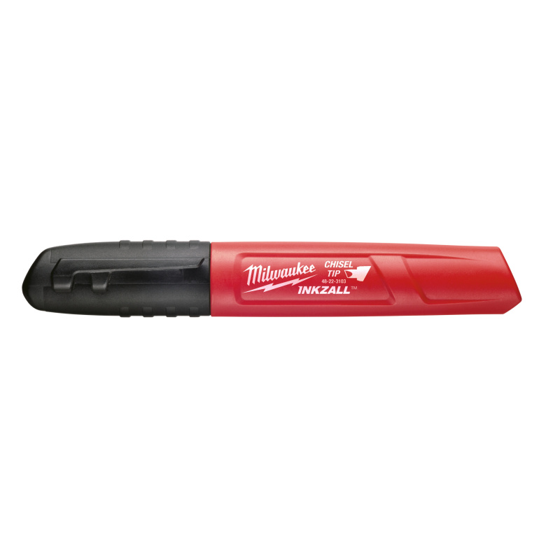 Маркер широкий Черный INKZALL™ для стройплощадки MARKER Chisel Point - 1pc MILWAUKEE 48223103