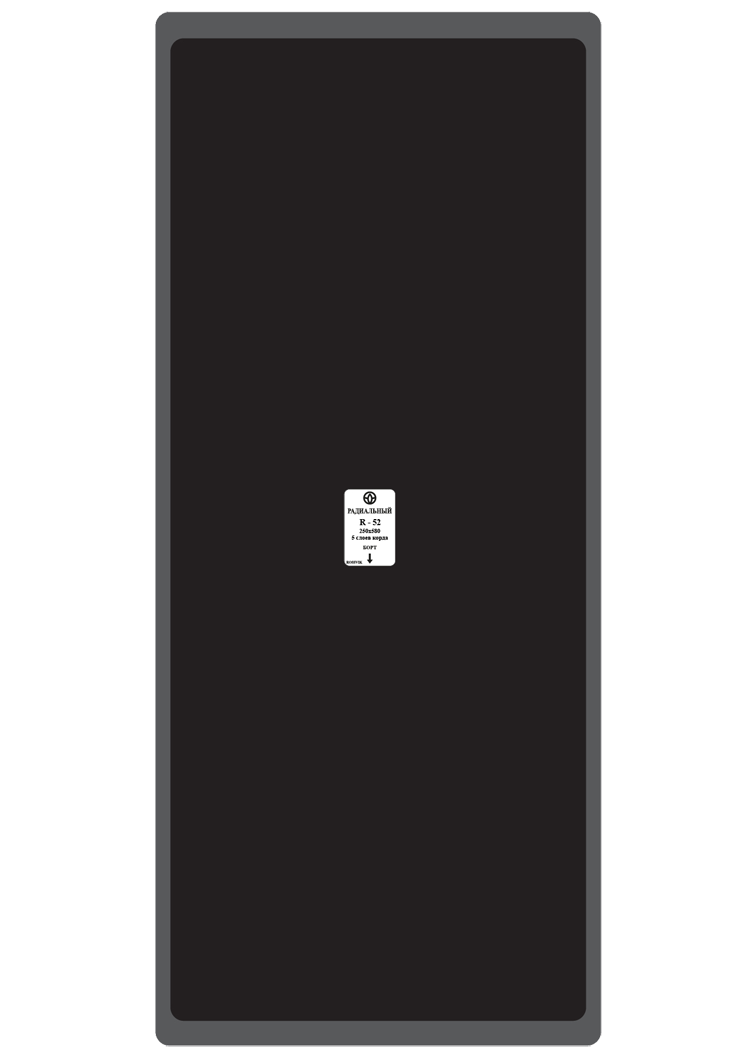 Пластырь R-52 250х580 (1шт/5) (термопресс)