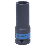 KINGTONY Головка торцевая ударная глубокая 6 гр. 17 мм 1/2"  443517М