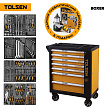 TOLSEN Набор инструментов 157 пред-тов BOXER в черной тележке,в комплекте гайковерт TT73362 TT85415P
